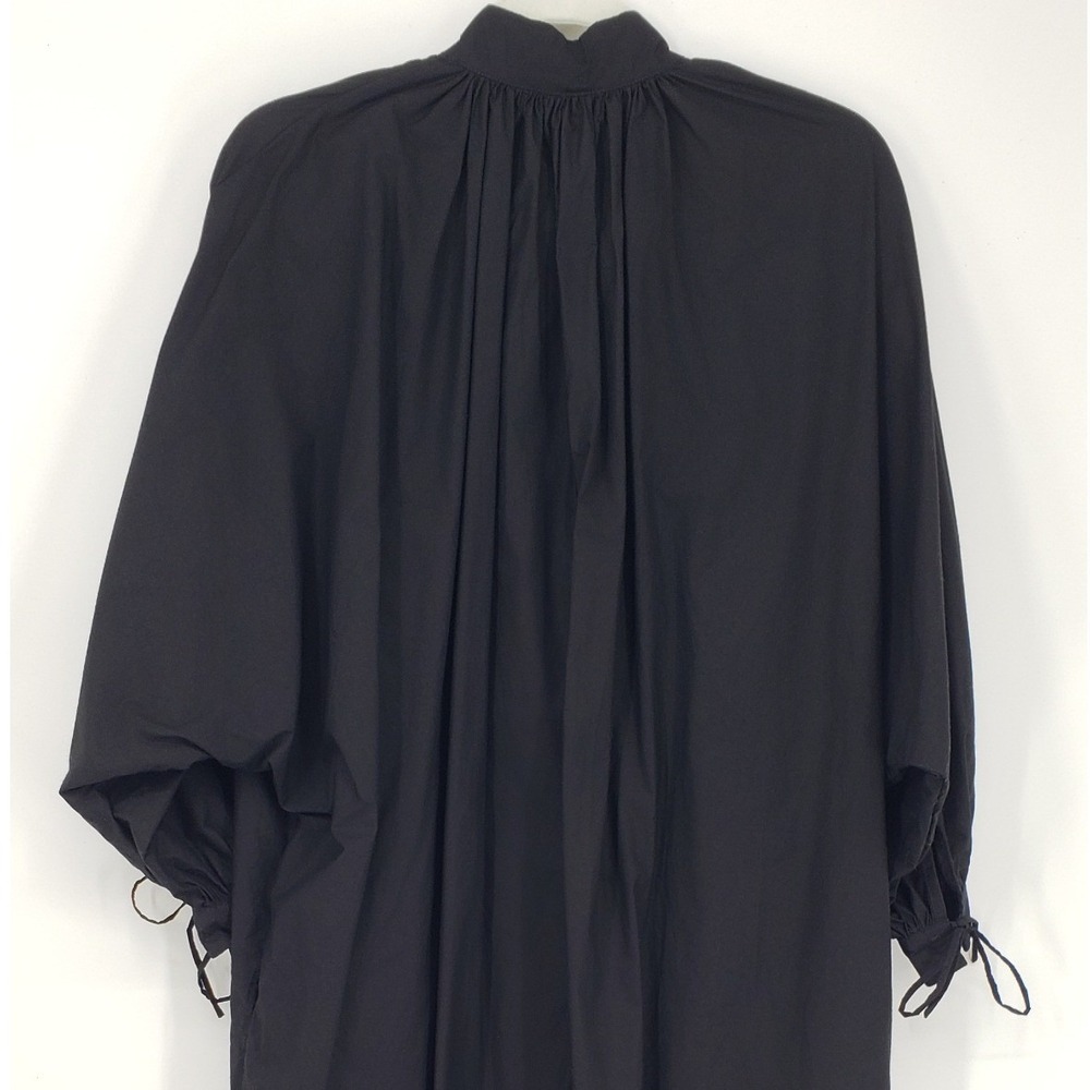 MIKOH Hawea Maxi Dress Oversized Kaftan Size 1 Black Long Sleeve Minimalist Boho - Picture 8 of 10